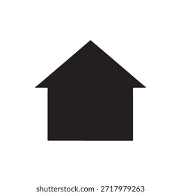 Icono de la casa para proyectos de Diseño gráfico sobre fondo blanco