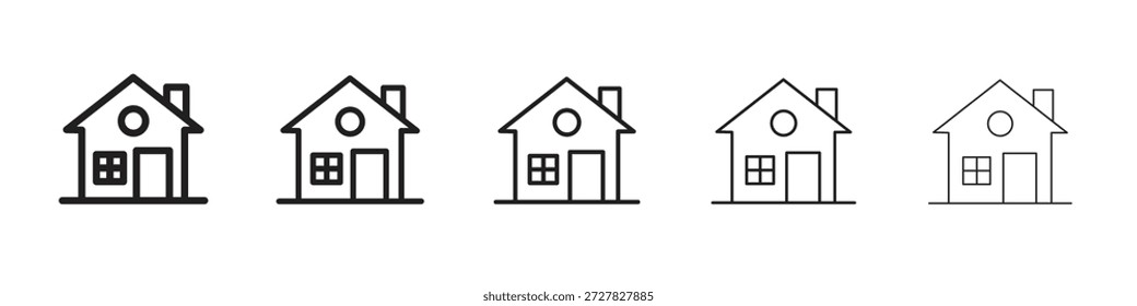 Icono de la casa para los Diseños gráficos. Diseño de Vector de iconos