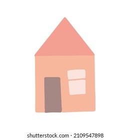 house icon. hand drawn building