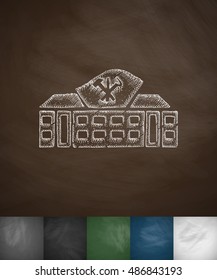 house icon. Hand drawn vector illustration