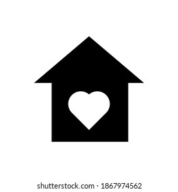 House icon with heart inside