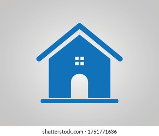icono de la casa. icono de inicio (versión azul)