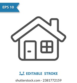 House Icon. Home, Building, Real Estate. Professional, pixel perfect vector icon.