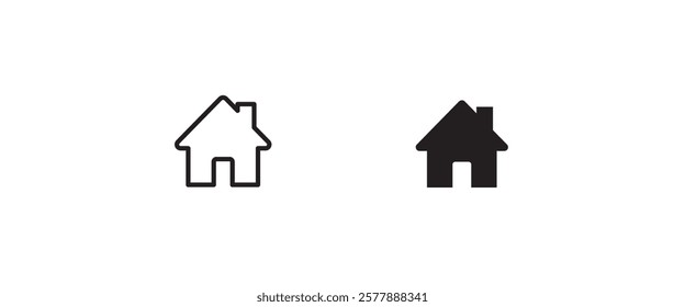 House icon. home icons button, vector, sign, symbol, logo, illustration, editable stroke, flat design style isolated on white