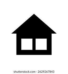 House icon. Home page icon. A set of layers and contours of a house or building. Vector illustration.	