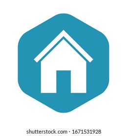House icon. Home page symbol in a simple, flat style. Vector illustration for design and web isolated on white background.
