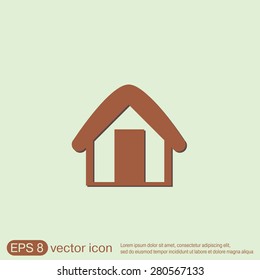 House icon. Home sign