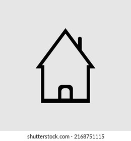 house icon. Home symbol vector illustration to be used in a web application.