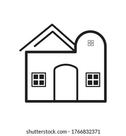 House icon. Home vector image to be used in web applications, mobile applications and print media.