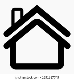 House icon. Homepage icon. Illustration of a return to the beginning. Vector icon.