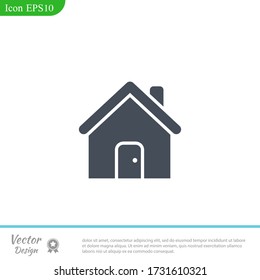 House Icon. Homepage symbol for your web site design, logo, app, UI. Vector illustration, EPS10.