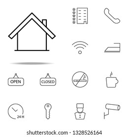 house icon. Hotel icons universal set for web and mobile