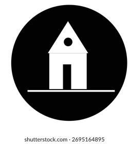 Un icono de la casa para la ilustración