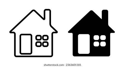 Icono de la casa, vector de diseño de ilustración