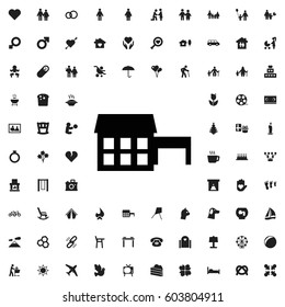 House icon illustration isolated vector sign symbol. family icons vector set.