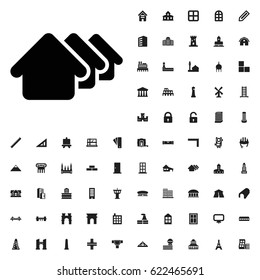 House icon illustration isolated vector sign symbol. architecture icons vector set. on white background