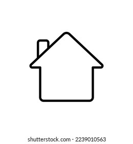 House icon illustration. line icon style. suitable for apps, websites, mobile apps. icon related to address. Simple vector design editable