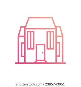 House icon isolate white background vector stock illustration
