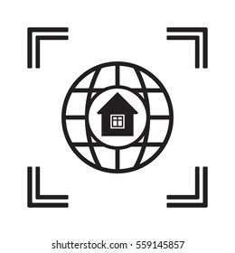 House   icon, isolated. Flat  design. 