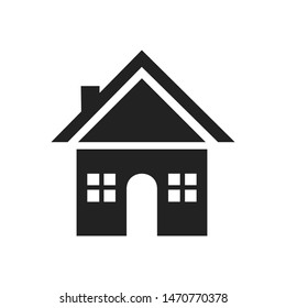 House icon isolated on background. Vector illustration.