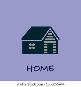 House icon isolated on background. Vector illustration. EPS 10