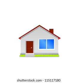 House icon isolated on white background. Vector