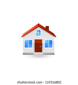 House icon isolated on white background. Vector