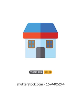 house icon in isolated on white background. for your web site design, logo, app, UI. Vector graphics illustration and editable stroke. EPS 10.