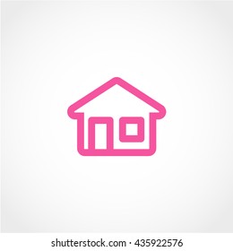 house Icon Isolated on White Background