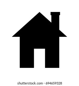 House Icon Isolated on White Background.