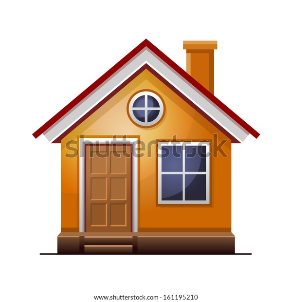 House Icon Isolated On White Background Stock Vector (Royalty Free