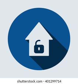 House Icon  isolated vector flat design