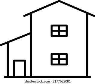 House icon isolated vector illustration.