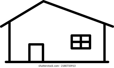 House icon isolated vector illustration.