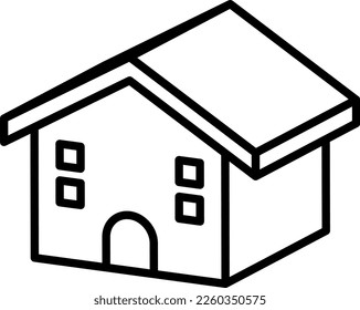 House icon isolated vector illustration.