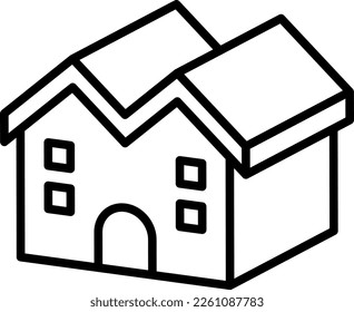 House icon isolated vector illustration.