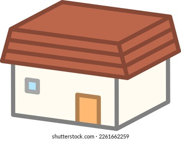 House icon isolated vector illustration.