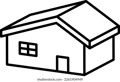 House icon isolated vector illustration.