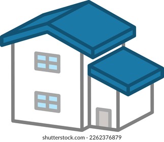 Icono de la casa ilustración vectorial aislada.