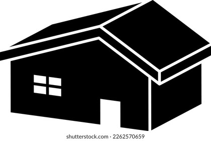 House icon isolated vector silhouette.