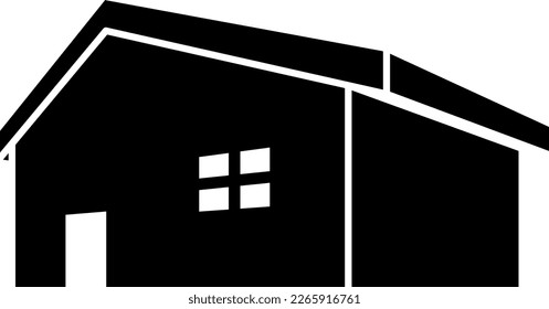 House icon isolated vector silhouette.