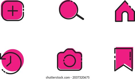 house icon lantern icon logo graphic icon symbol icon Graphic elements design