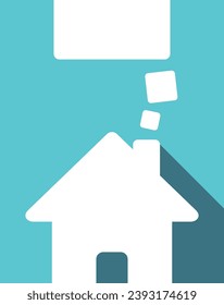 house icon letter h vector logo