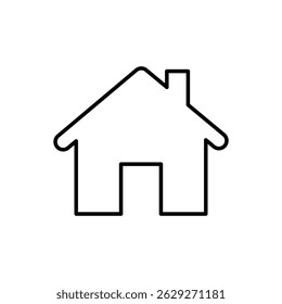 	House icon line art. Home page icon. Set of house or building layers and outlines. Vector illustration.