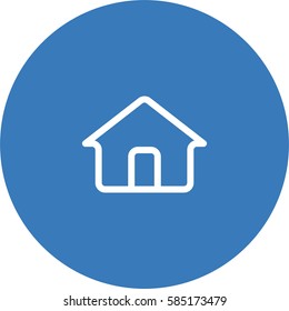 House icon. Line vector illustration