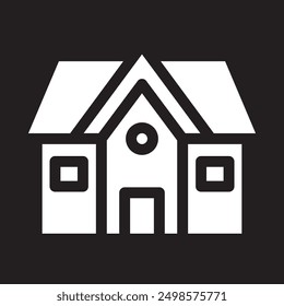 house icon, linear, vectori illustration 