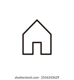 House icon logo design. Home sign and symbol