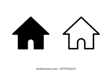 House icon logo design. Home sign and symbol
