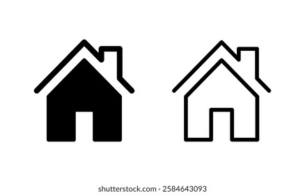 House icon logo design. Home sign and symbol