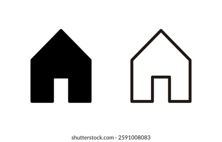 House icon logo design. Home sign and symbol